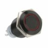 Lamptron Vandalismustaster / Schalter 16mm - Blackline - red