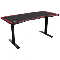 Nitro Concepts Gaming Tisch D16E Carbon Red 1600x800 - elektrisch höhenverstellbar