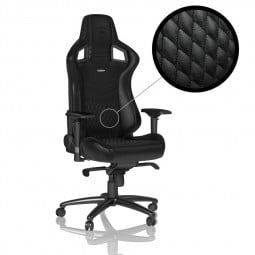 noblechairs EPIC Echtleder Gaming Stuhl - schwarz