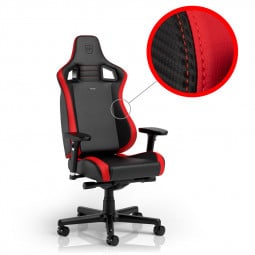 noblechairs EPIC Compact Gaming Stuhl  - schwarz/carbon/rot
