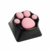 ZOMOPLUS Aluminium Keycap Katzenpfote - schwarz/pink