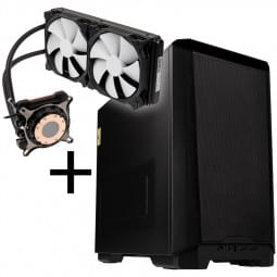 PHANTEKS Eclipse P200A Mini-ITX Gehäuse + Glacier One Sockel 1700 Bundle - schwarz