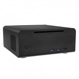 Streacom ST-F7CB Alpha Optical HTPC Aluminium Gehäuse - schwarz