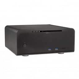 Streacom ST-FC8B Alpha Optical Fanless HTPC Alu-Gehäuse - schwarz