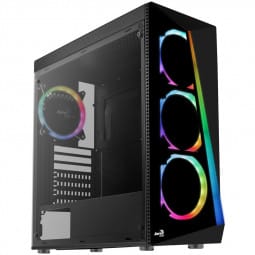 Aerocool Shard Tempered Glass Midi-Tower - schwarz