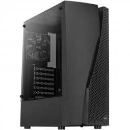 Aerocool Wave v1 Midi-Tower - schwarz Window