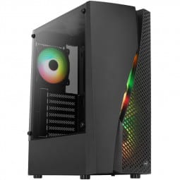 Aerocool Wave v3 Midi-Tower - schwarz Window