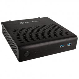 SilverStone SST-PT13B-USB3.0 Petit Thin-Mini-ITX Gehäuse - schwarz