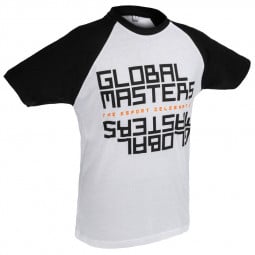 Global Masters T-Shirt GM Text - weiß (S)