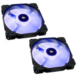 Corsair LED Lüfter AF140-LED Low Noise Dual Pack - 140mm blau