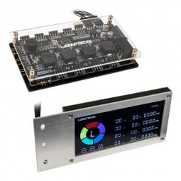 Lamptron SM436 PCI RGB-Lüfter und LED-Controller - silber