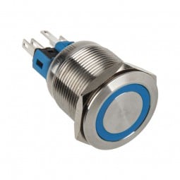 DimasTech Vandalismusschalter/-taster 22mm - Silverline - blau