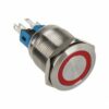 DimasTech Vandalismusschalter/-taster 22mm - Silverline - rot
