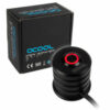 Alphacool Powerbutton mit Taster 19mm rot beleuchtet - Deep Black