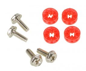 Lamptron HDD Rubber Screws PRO - red