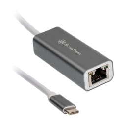 SilverStone SST-EP13C - Gigabit Ethernet Netzwerk-Adapter von USB 3.1 Typ C - grau