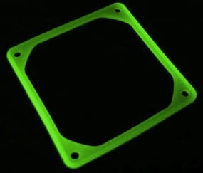 Antivibrations-Rahmen für 80mm-Lüfter - UV green