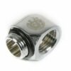 Bitspower Adapter 90 Grad G1/4 Zoll AG auf G1/4 Zoll IG - silber glänzend