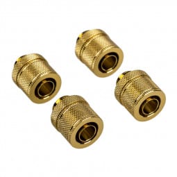 Corsair Hydro X Series XF Compression G1/4 13/10 Fittings Four Pack - gold