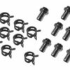 Wasseranschluss-Set 10mm Fitting - black