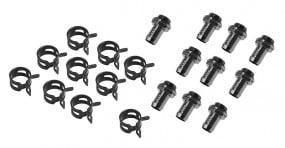 Wasseranschluss-Set 10mm Fitting - black