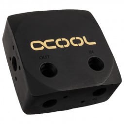 Alphacool Eisdecke D5 Messing-Top - deep black