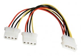 InLine Y-Kabel für Stromversorgung 4-polig