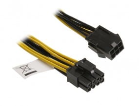 Akasa 6-Pin PCIe zu 8-Pin EPS12V - Adapter-Kabel