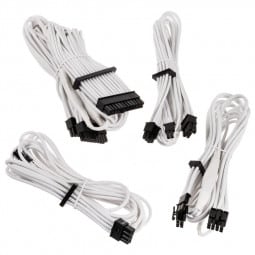 Corsair Premium Sleeved Kabel-Set (Gen 4) - weiß