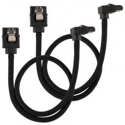 Corsair Premium Sleeved SATA-Kabel gewinkelt