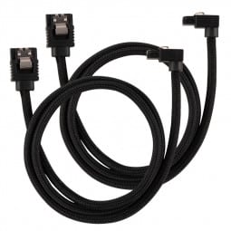 Corsair Premium Sleeved SATA-Kabel gewinkelt