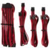 Corsair Premium Sleeved Kabel-Set (Gen 4) - rot/schwarz