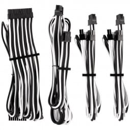 Corsair Premium Sleeved Kabel-Set (Gen 4) - weiß/schwarz