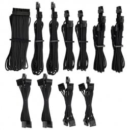 Corsair Premium Pro Sleeved Kabel-Set (Gen 4) - schwarz