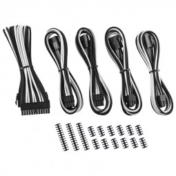 CableMod Classic ModMesh Cable Extension Kit - 8+8 Series - schwarz/weiß