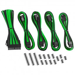 CableMod Classic ModMesh Cable Extension Kit - 8+6 Series - schwarz/hellgrün