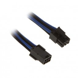 BitFenix 6-Pin PCIe Verlängerung 45cm - sleeved schw./blau/schw.