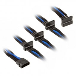 SilverStone 4-Pol-Molex zu 4x SATA Kabel