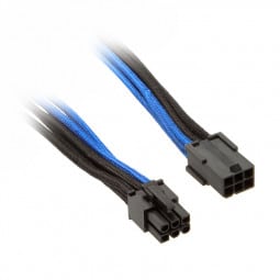 SilverStone 6-Pin-PCIe zu 6-Pin-PCIe Kabel 250mm - schwarz/blau