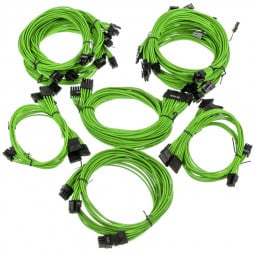 Super Flower Sleeve Cable Kit Pro - grün