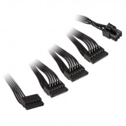 Kolink modulares Anschluss-Kabel für Continuum-Netzteile 4x SATA - schwarz