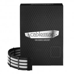CableMod C-Series PRO ModMesh Cable Kit für RMi/RMx/RM (Black Label) - schwarz/weiß