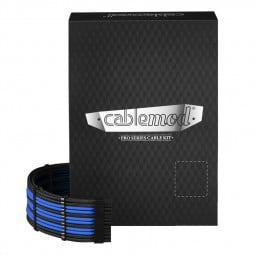 CableMod C-Series PRO ModMesh Cable Kit für RMi/RMx/RM (Black Label) - schwarz/blau