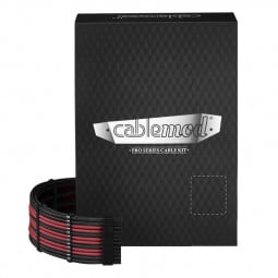 CableMod C-Series PRO ModMesh Cable Kit für Corsair AXi/HXi/RM (Yellow Label) - schwarz/blutrot