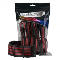 CableMod PRO ModMesh Cable Extension Kit - schwarz/blutrot