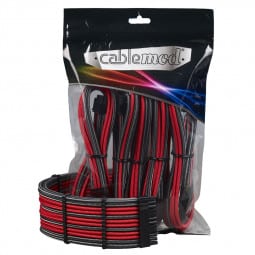 CableMod PRO ModMesh Cable Extension Kit - carbon/rot