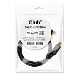 Club 3D DisplayPort 1.4 HBR3 8K60Hz DSC 1.2 Kabel Stecker/Stecker - 1m