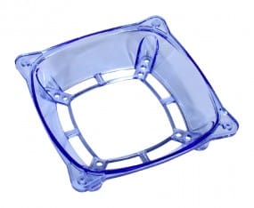 InLine Lüfter-Adapter 120mm auf 70/80/92mm - transparent/blau