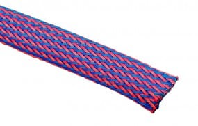 Techflex Flexo PET Sleeve 13mm - blue/red