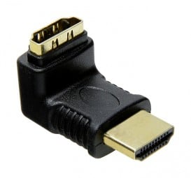 InLine HDMI Adapter Stecker/Buchse gewinkelt - schwarz